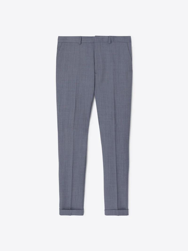 Pantalon de costume slim en laine