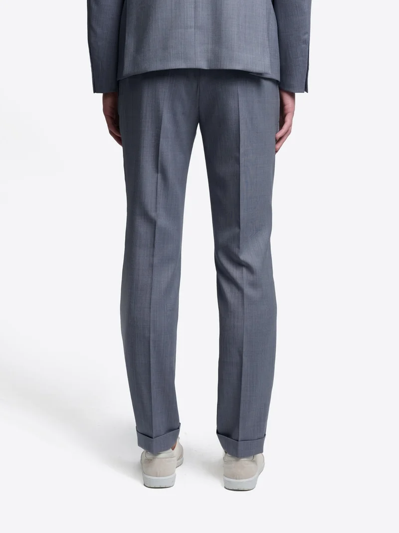 Pantalon de costume slim en laine