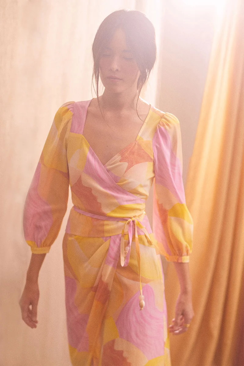 Blouse Aline en soie Soi x Zahra Holm