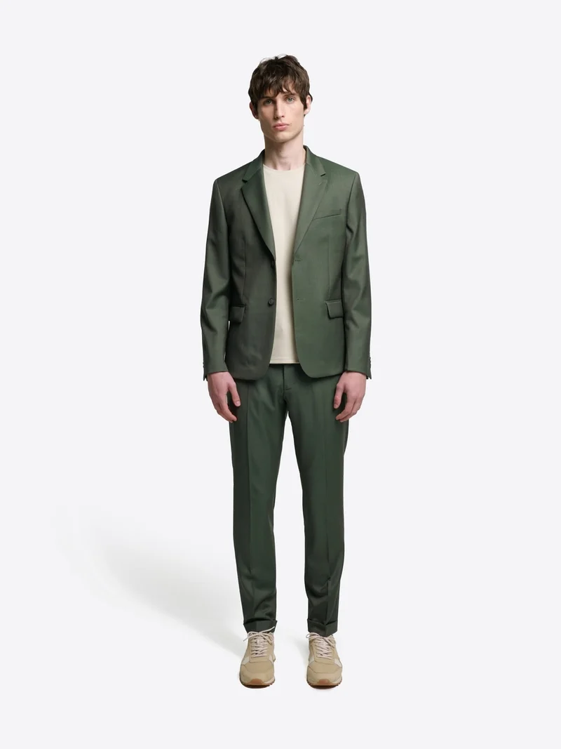 Pantalon de costume slim en laine