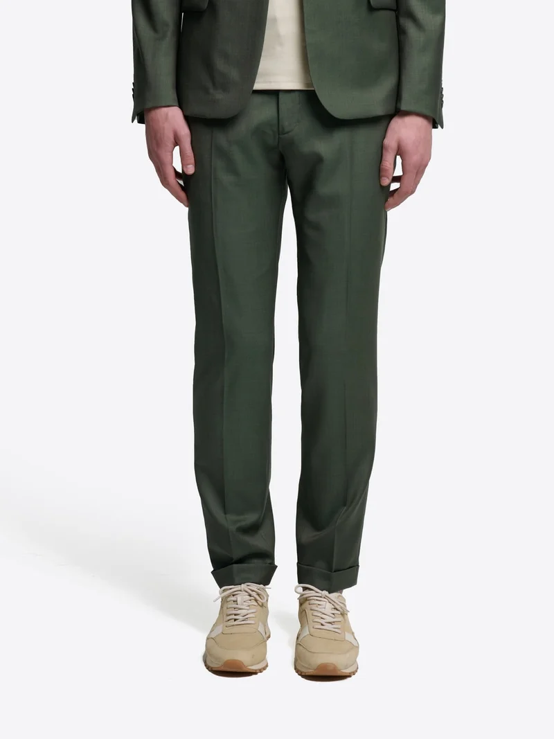 Pantalon de costume slim en laine