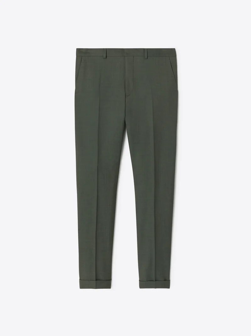 Pantalon de costume slim en laine