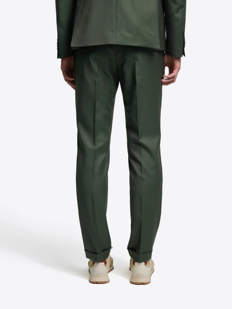 Pantalon de costume slim en laine