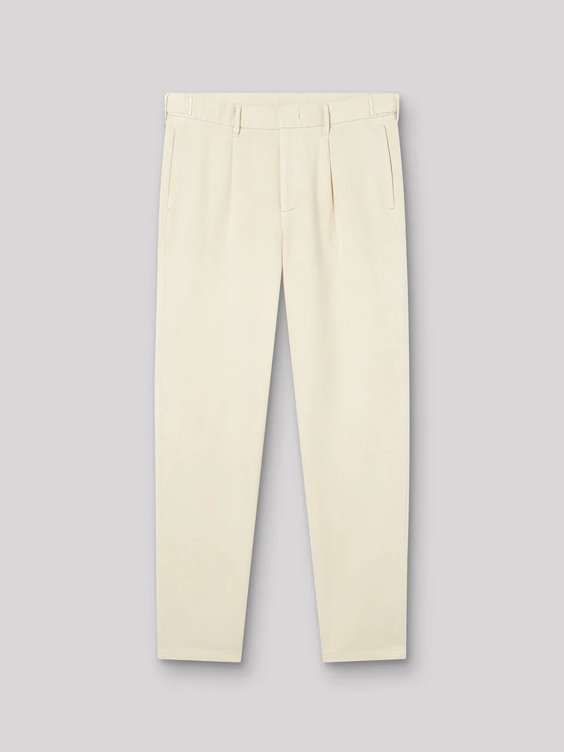 Pantalon en coton uni