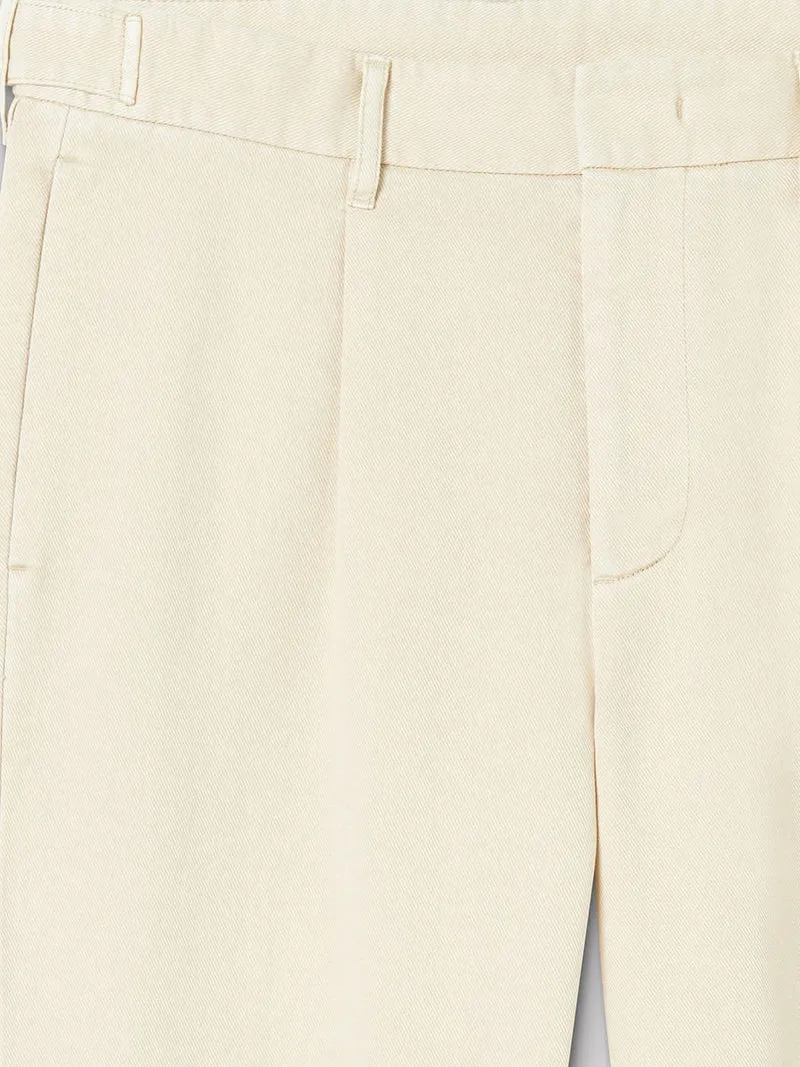 Pantalon en coton uni