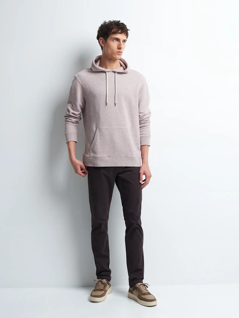 Chino slim en coton élasthane uni