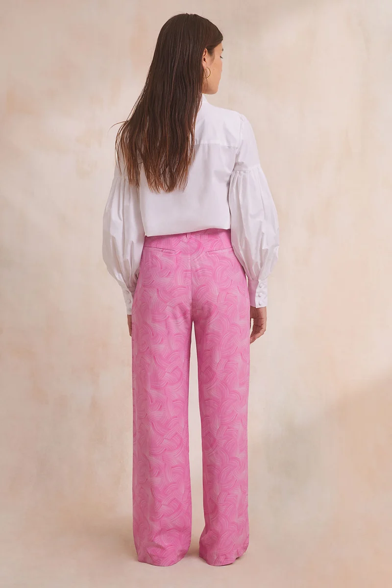 Pantalon Olympe en soie Rivière Bubble