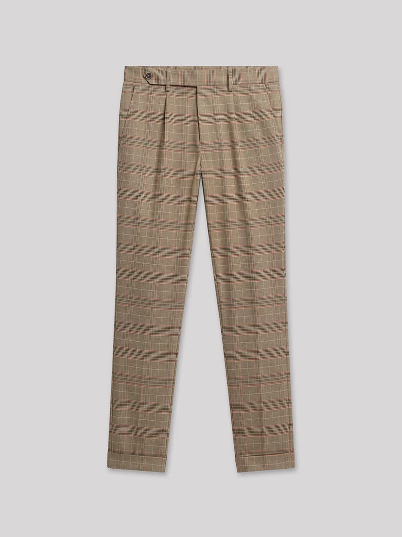Slack en poly-viscose carreaux