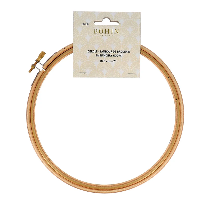Cercle à broder en bois BOHIN | 18,5 cm - 7"