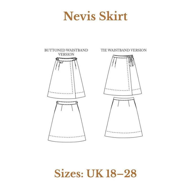PATRON DE COUTURE PDF | Jupe Nevis | Merchant & Mills | UK 18–28