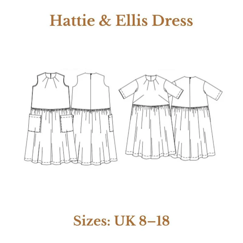 PATRON DE COUTURE PDF | Robe Hattie & Ellis | Merchant & Mills | UK 8–18