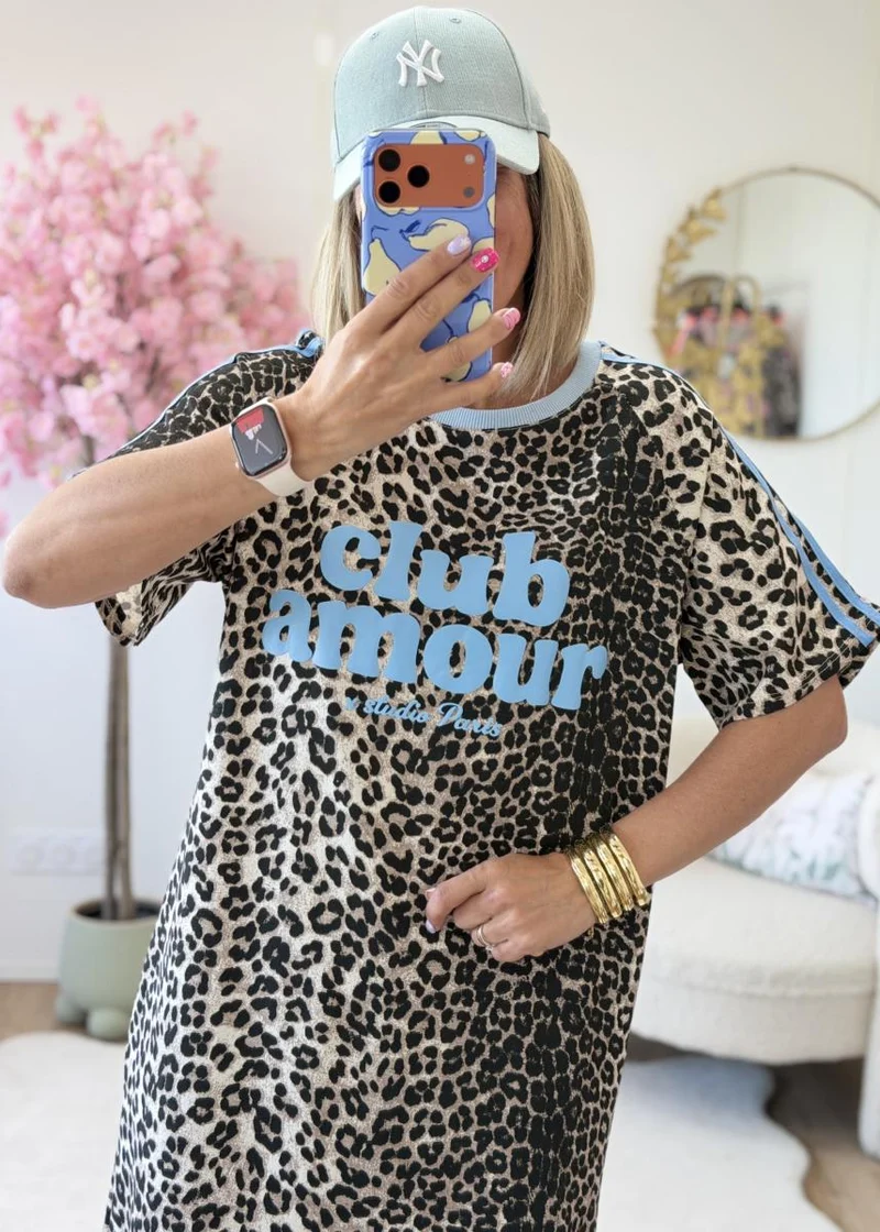 Robe club amour bleue