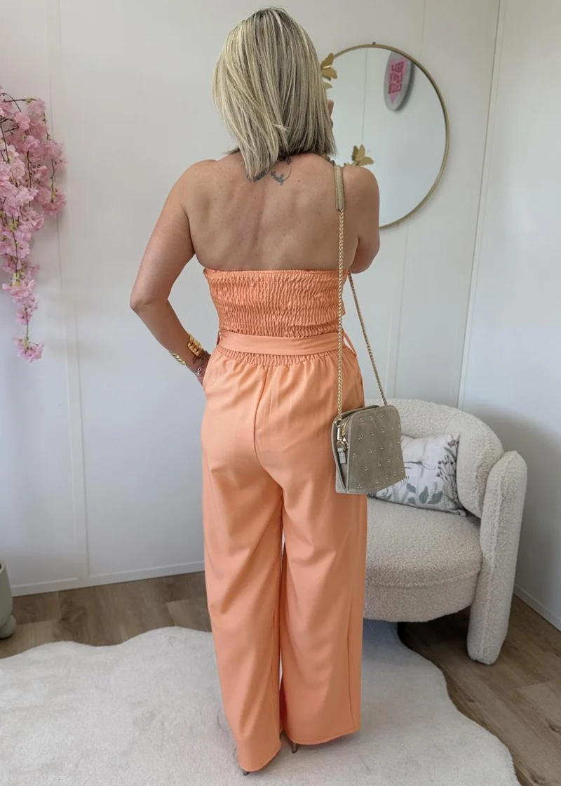 Combi bustier jeanne saumon