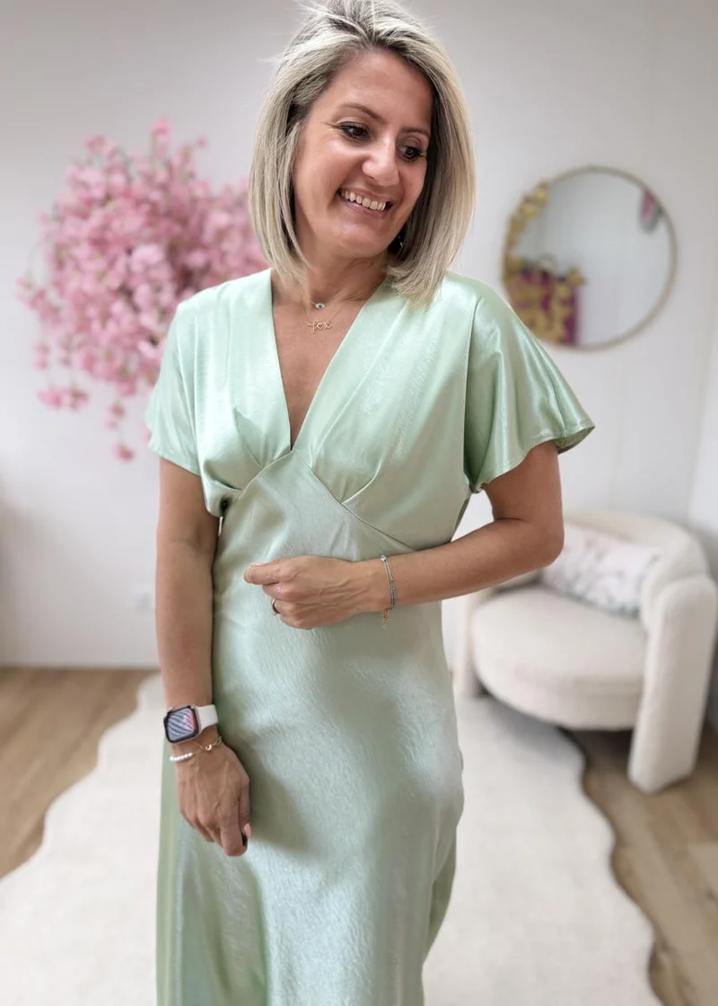 Robe Melodie vert d'eau