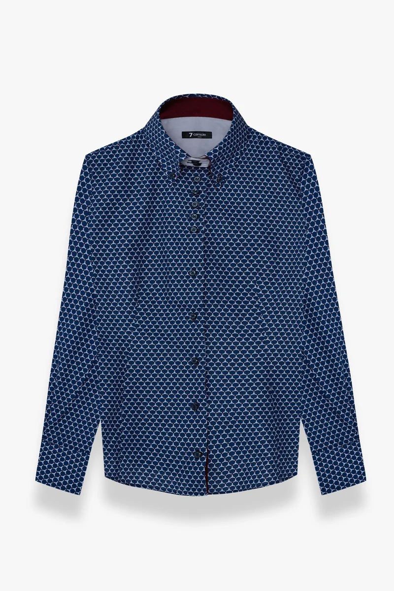 Silvia Iconic Poplin Women’s Shirt Blue Grey