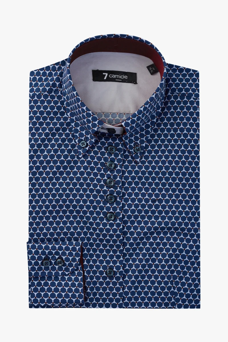 Silvia Iconic Poplin Women’s Shirt Blue Grey