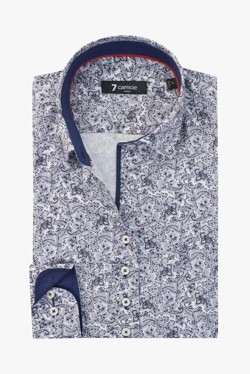 Beatrice Sport Poplin Women’s Shirt White Blue