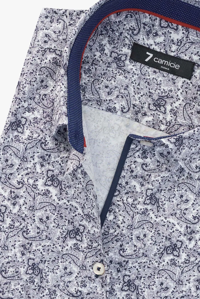Beatrice Sport Poplin Women’s Shirt White Blue