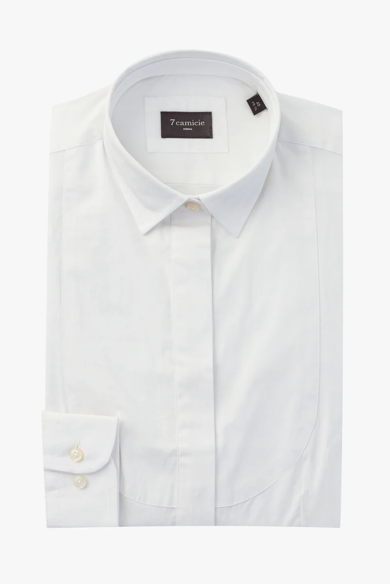 Tuxedo Essentials Poplin Stretch Women Shirt White
