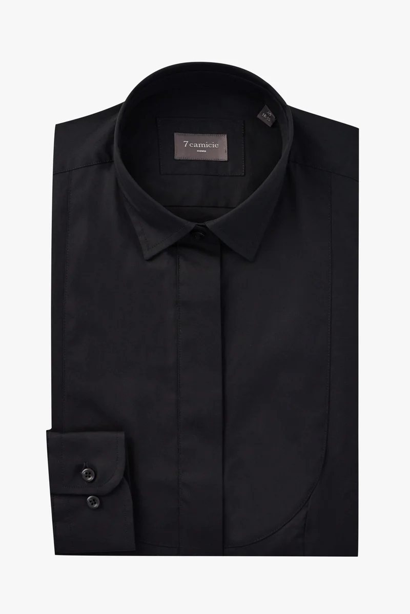 Tuxedo Essentials Poplin Stretch Women Shirt Black