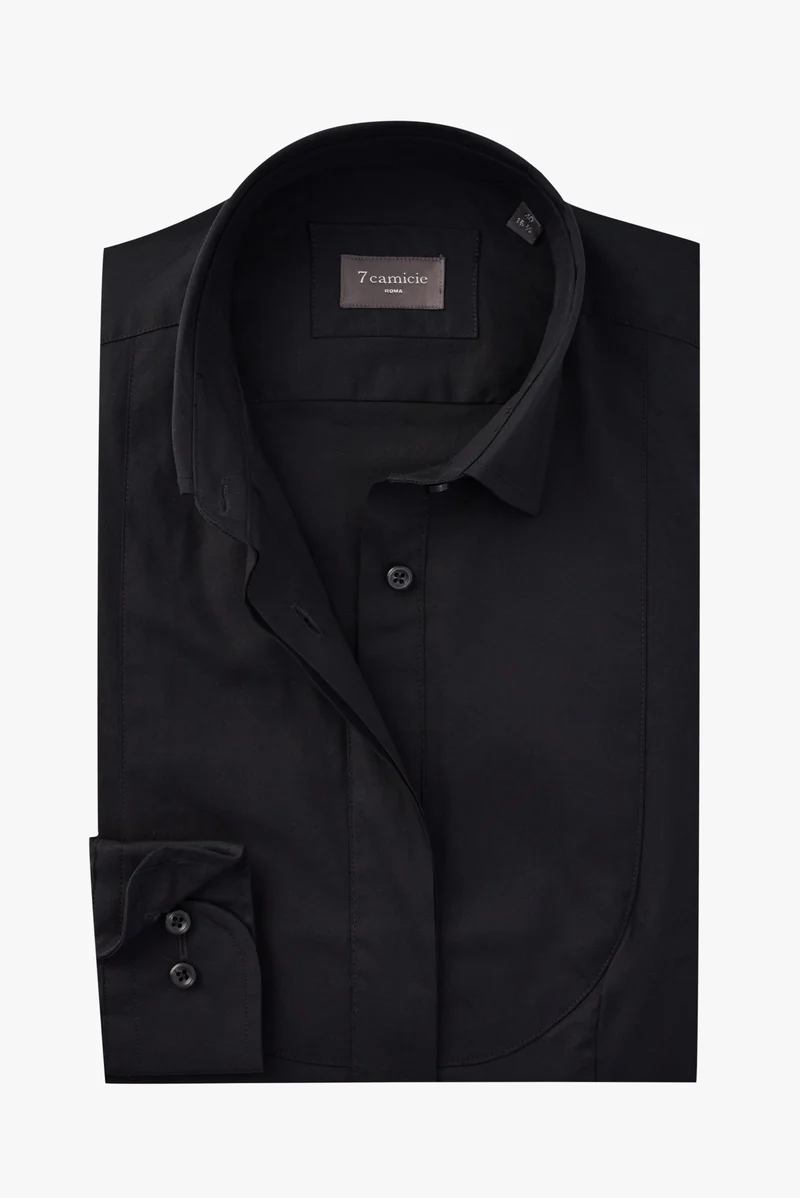 Tuxedo Essentials Poplin Stretch Women Shirt Black
