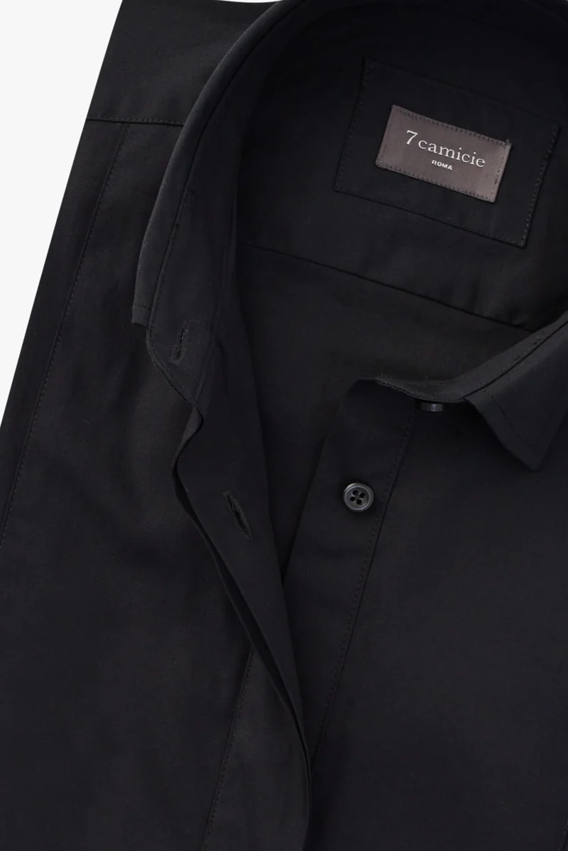 Tuxedo Essentials Poplin Stretch Women Shirt Black
