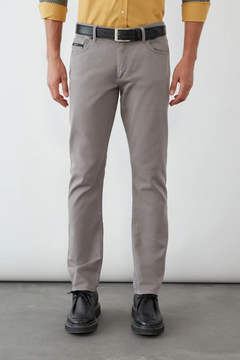 Cotton Stretch Man Pant Grey