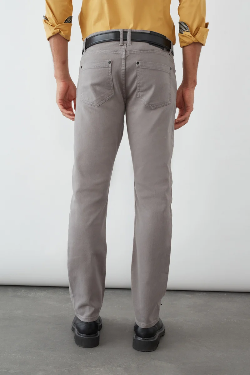 Cotton Stretch Man Pant Grey