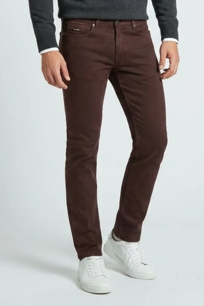 Cotton Stretch Man Pant Red
