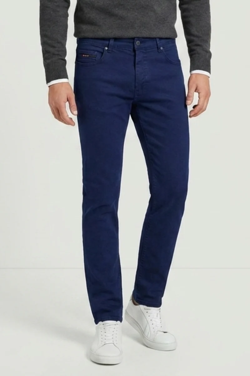 Cotton Stretch Man Pant Navy Blue