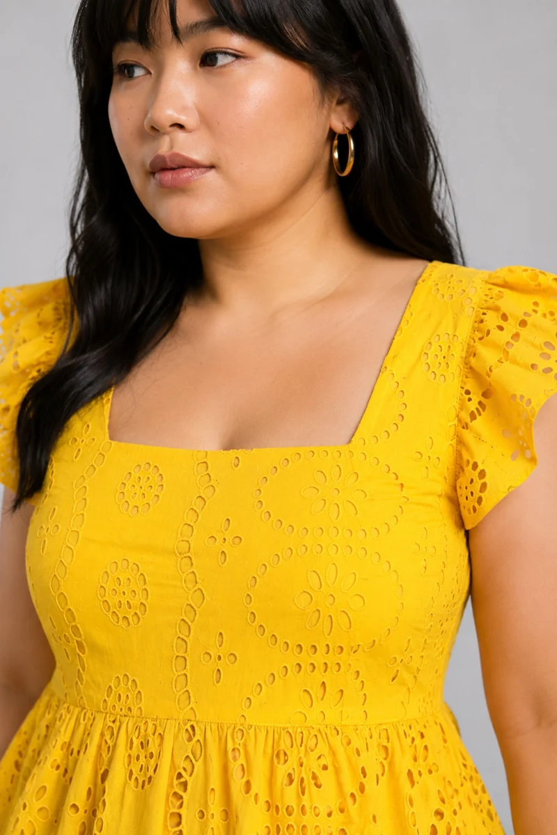 Gione|Cotton Tiered Peplum Top