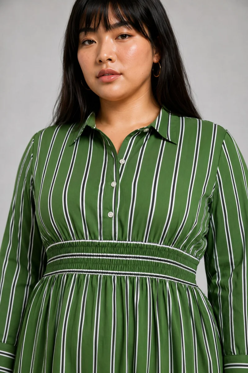 Ponita|Cotton Striped Maxi Dress