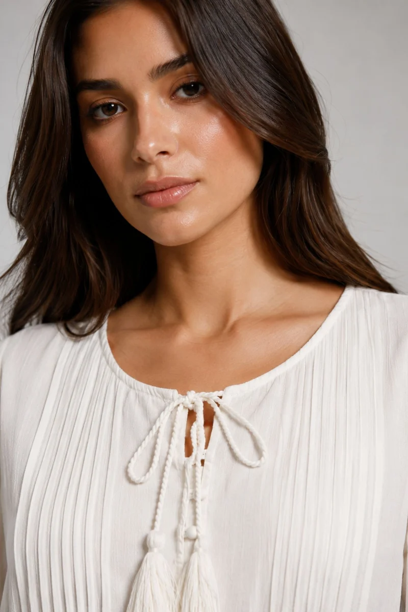 Calistana|Flowy Mini Dress With Lace Insert Details