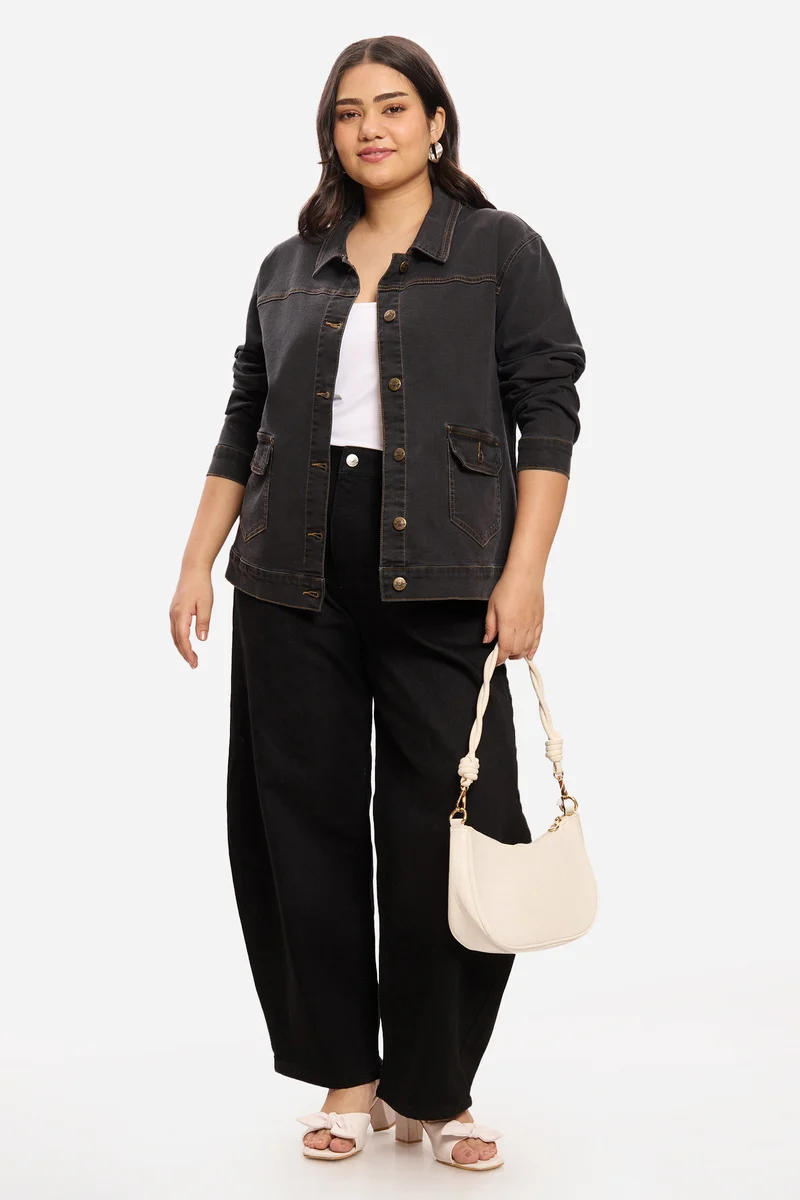 Aanya|Cotton Denim Jacket