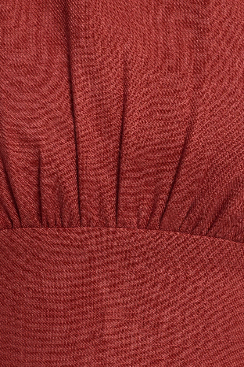 Linja|Cotton Back Tie-Up Maxi Dress