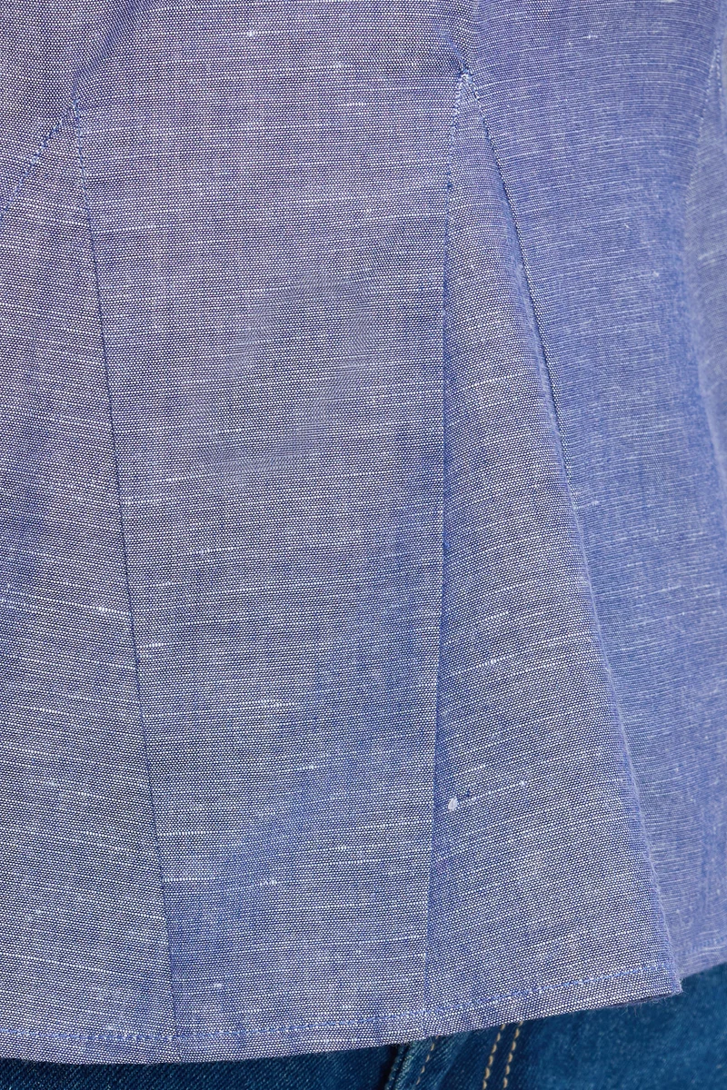 Kennie|100% Cotton Relaxed Peplum Blouse