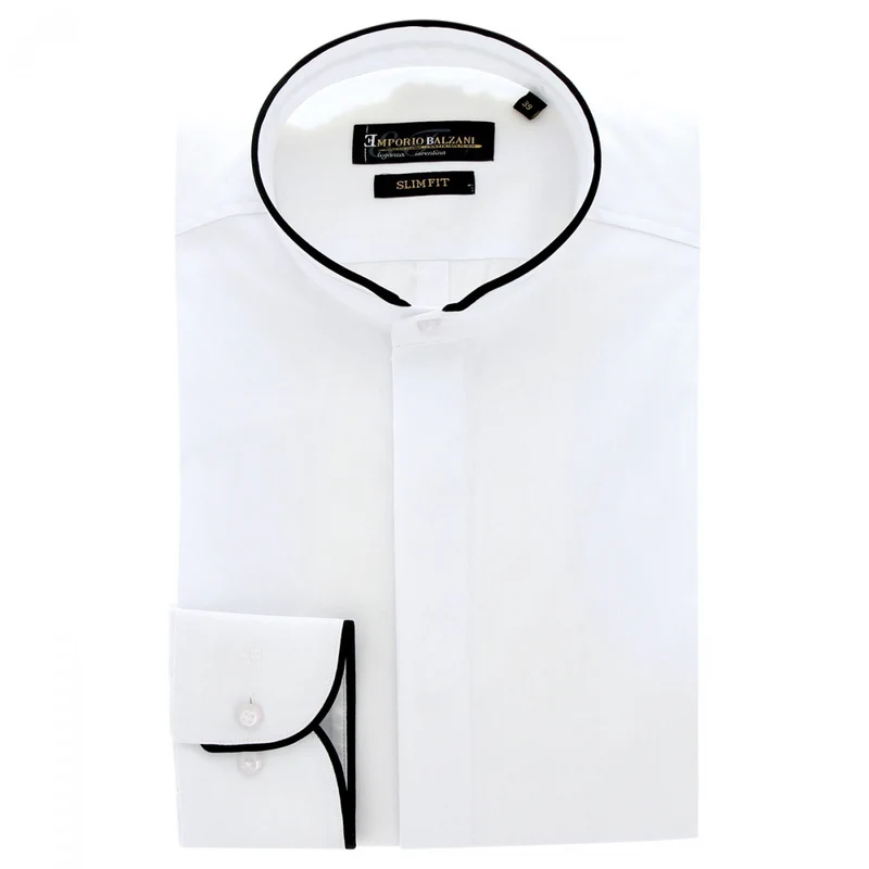Chemise homme mode col mao coupe cintrée MAO Emporio balzani