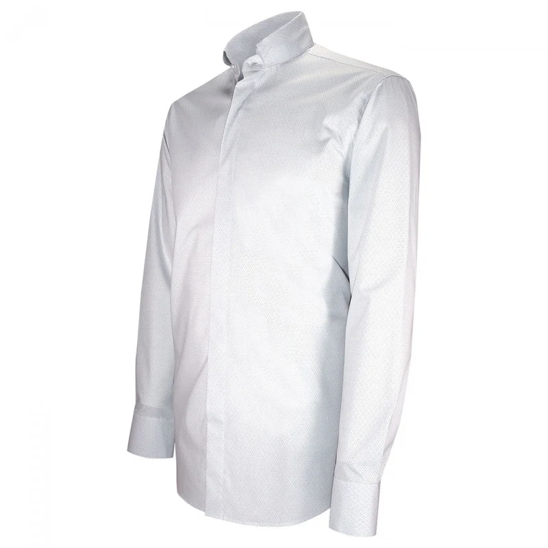 Chemise homme mode col cousu mao à motifs coupe cintrée MILO Emporio balzani