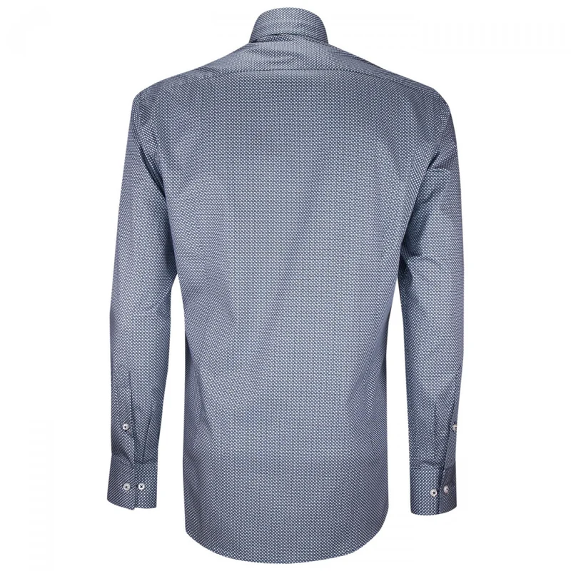 Chemise homme mode col cousu mao à motifs coupe cintrée MILO Emporio balzani