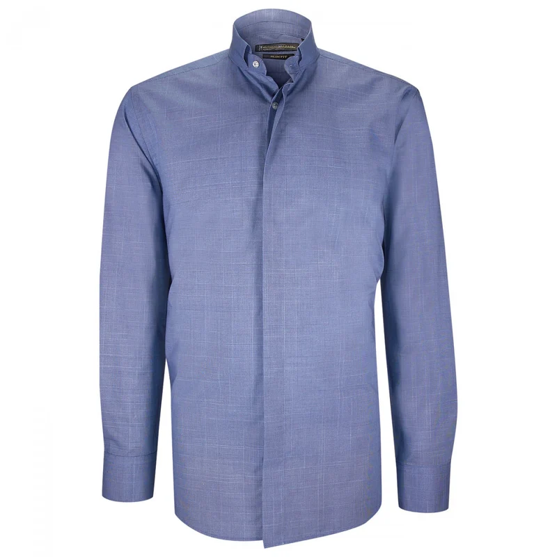 Chemise homme mode col cousu mao à motifs coupe cintrée MILO Emporio balzani