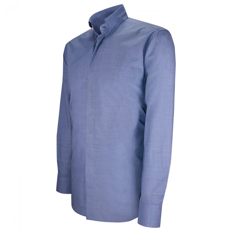 Chemise homme mode col cousu mao à motifs coupe cintrée MILO Emporio balzani