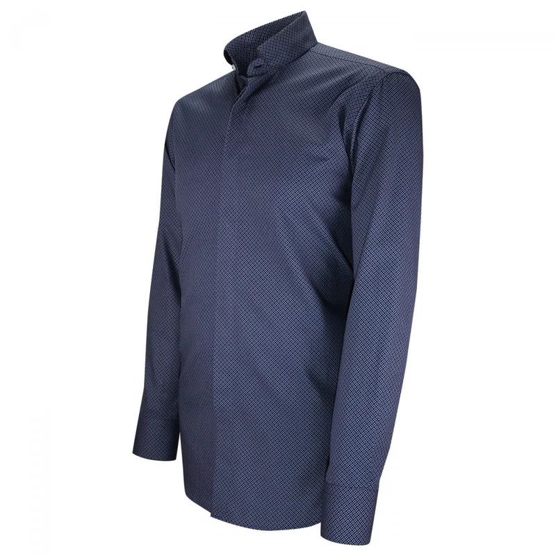 Chemise homme mode col cousu mao à motifs coupe cintrée MILO Emporio balzani
