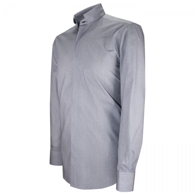 Chemise homme mode col cousu mao à motifs coupe cintrée MILO Emporio balzani