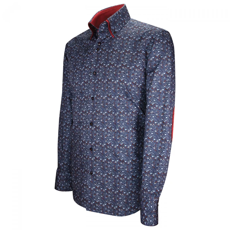 Chemise homme mode à coudières coupe cintrée UGO Emporio balzani