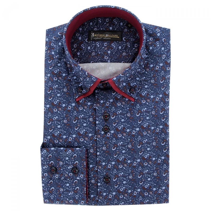 Chemise homme mode à coudières coupe cintrée UGO Emporio balzani