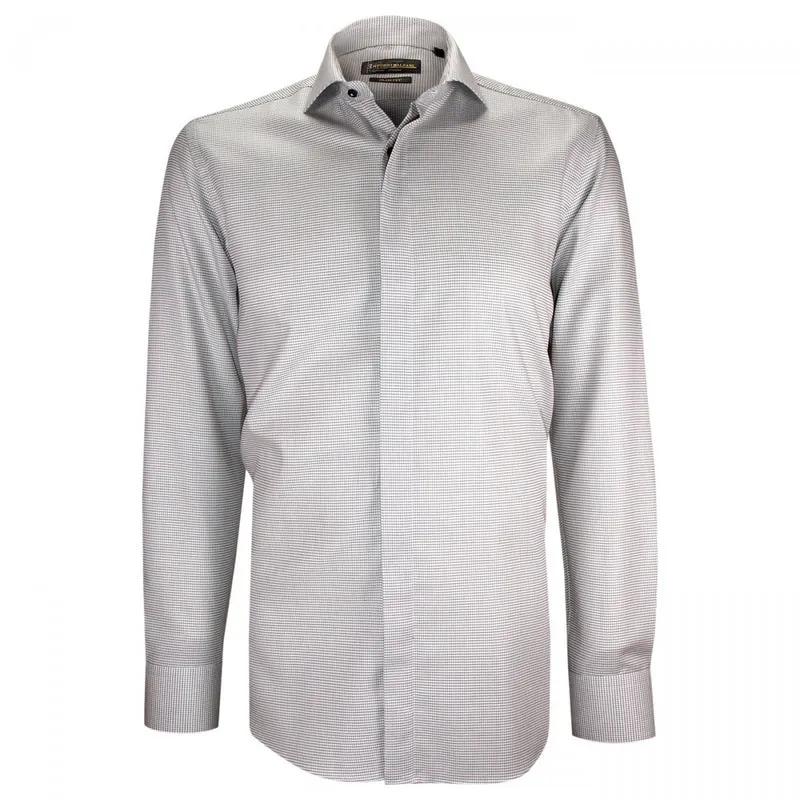 Chemise homme mode gorge cachée à motifs coupe cintrée ANDREA Emporio balzani