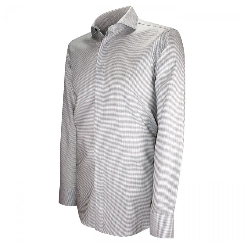 Chemise homme mode gorge cachée à motifs coupe cintrée ANDREA Emporio balzani