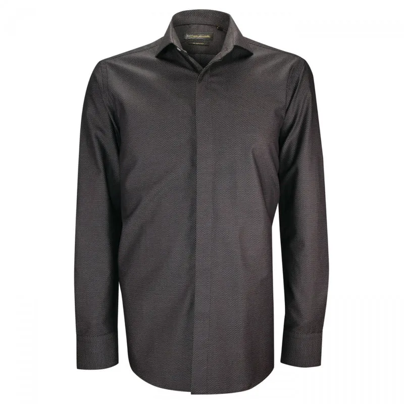 Chemise homme mode gorge cachée à motifs coupe cintrée ANDREA Emporio balzani