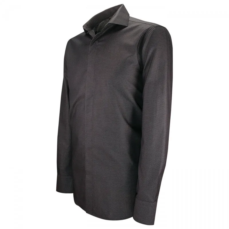 Chemise homme mode gorge cachée à motifs coupe cintrée ANDREA Emporio balzani