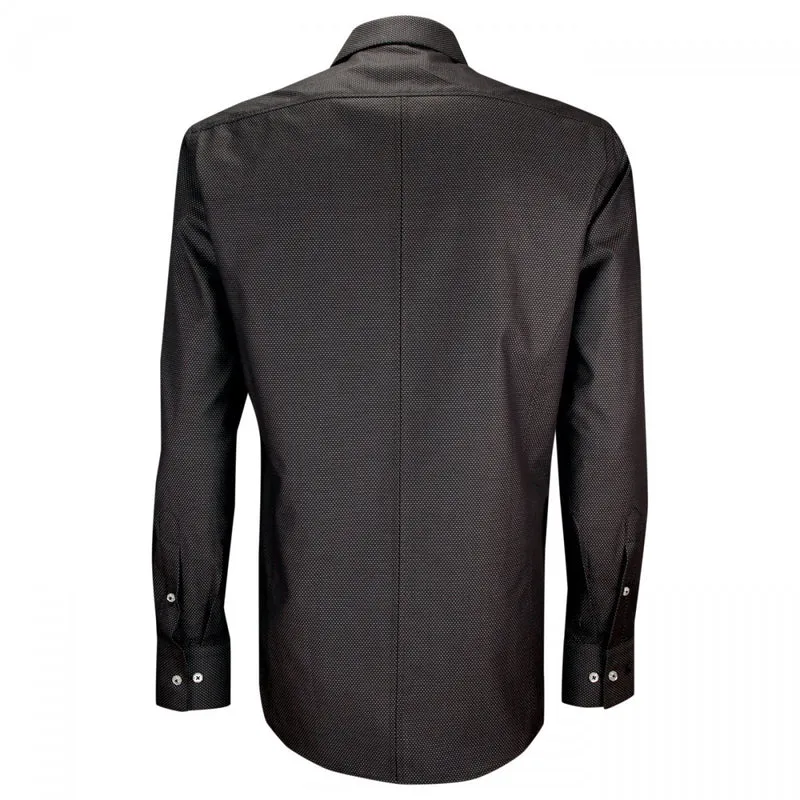 Chemise homme mode gorge cachée à motifs coupe cintrée ANDREA Emporio balzani